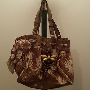 Juicy Couture brown Daydreamer bumble bee bag/tote